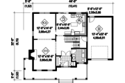 Country Style House Plan - 4 Beds 1 Baths 2164 Sq/Ft Plan #25-4420 