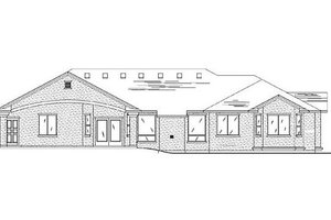 Exterior - Rear Elevation for Traditional House Plan #5-260 - 6 bed, 3.5 bath