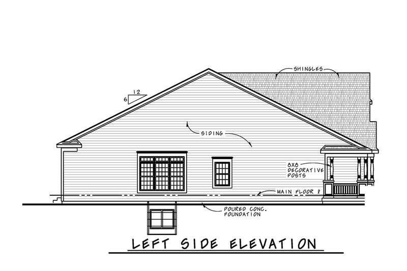 Home Plan - Exterior - Other Elevation for Craftsman House Plan #20-2459 - 2 bed, 2 bath