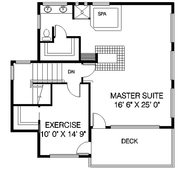 Bungalow Floor Plan - Upper Floor Plan #60-377