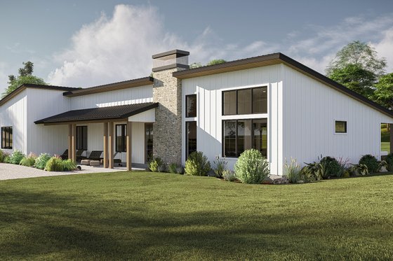Exterior - Other Elevation for Barndominium House Plan #455-667 - 5 bed, 3.5 bath