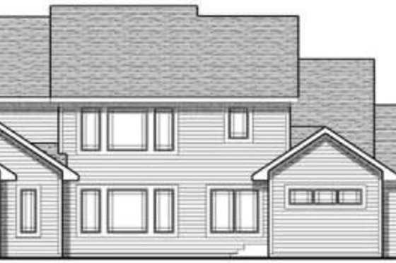Exterior - Rear Elevation for Craftsman House Plan #70-630 - 4 bed, 3.5 bath