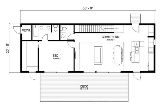 small modern house plan