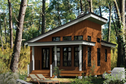 Cabin Style House Plan - 1 Beds 1 Baths 480 Sq/Ft Plan #25-4286 