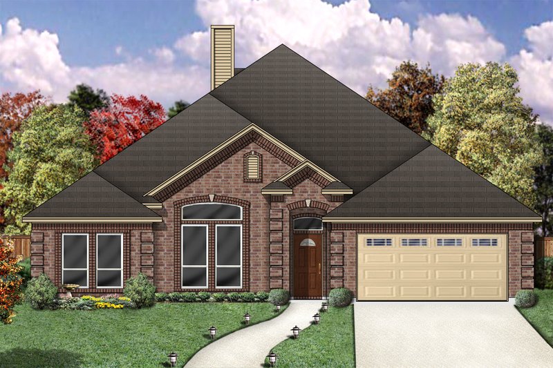 Dream House Plan - Traditional Exterior - Front Elevation Plan #84-358