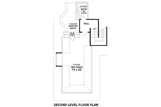 Floor Plan - Other Floor for European House Plan #81-13823 - 3 bed, 2 bath