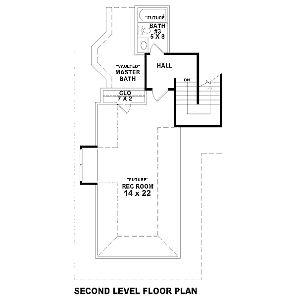 Floor Plan - Other Floor for European House Plan #81-13823 - 3 bed, 2 bath
