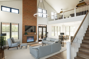 Barndominium Style House Plan - 4 Beds 3.5 Baths 3379 Sq/Ft Plan #48-1204 