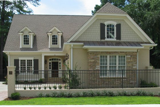 Exterior - Front Elevation 3 for Country House Plan #1054-10 - 3 bed, 3.5 bath