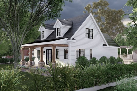 Space-Efficient Farmhouse Plan