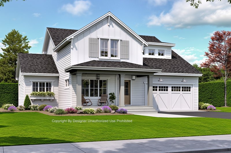 Dream House Plan - Exterior - Front Elevation 4 for Farmhouse House Plan #51-1366 - 4 bed, 3.5 bath