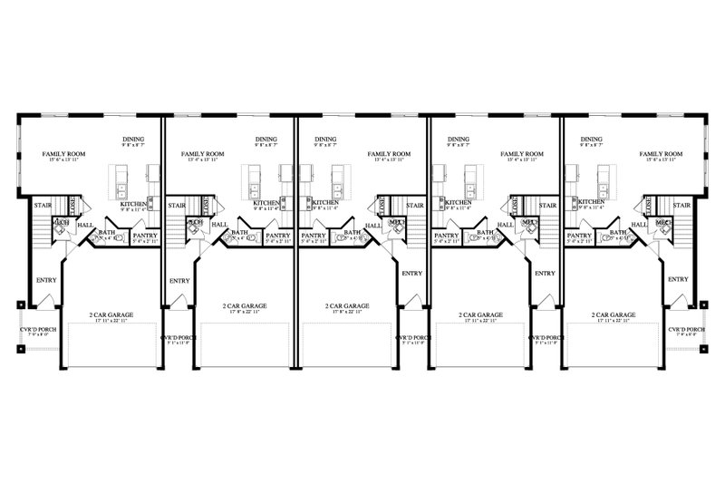 House Blueprint - Floor Plan - Main Floor for Craftsman House Plan #1060-314 - 3 bed, 2.5 bath