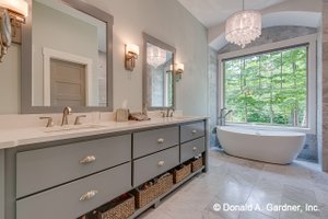 Interior - Master Bathroom for European House Plan #929-1056 - 4 bed, 3 bath
