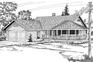 Traditional Exterior - Front Elevation Plan #124-154