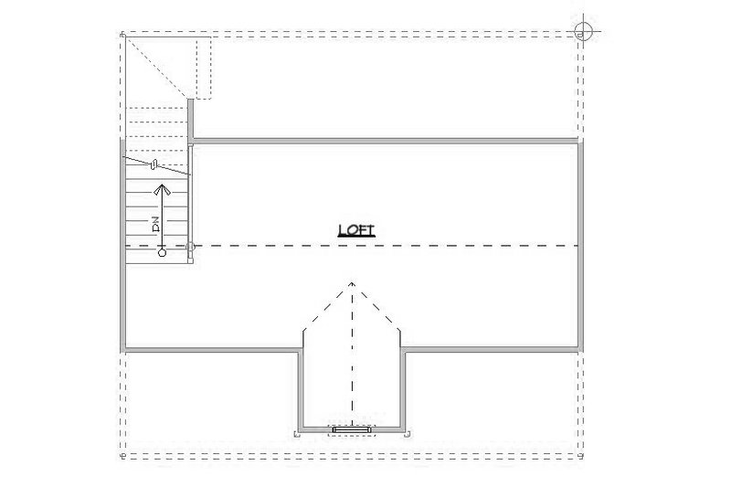 Architectural House Design - Floor Plan - Upper Floor for Craftsman House Plan #1064-49, 0 bath