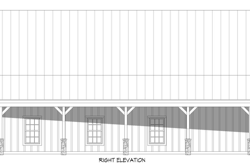 House Plan Design - Exterior - Other Elevation 1 for Barndominium House Plan #932-696 - 2 bed, 3 bath