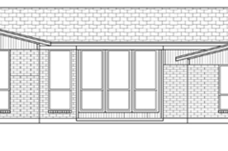 Home Plan - Exterior - Rear Elevation House Plan #84-520 - 3 bed, 3 bath