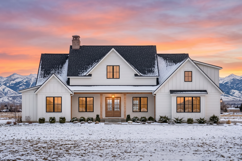 Home Plan - Exterior - Front Elevation 5 for Farmhouse House Plan #1096-214 - 4 bed, 3.5 bath