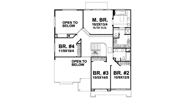 Floor Plan - Upper Floor Plan #50-241