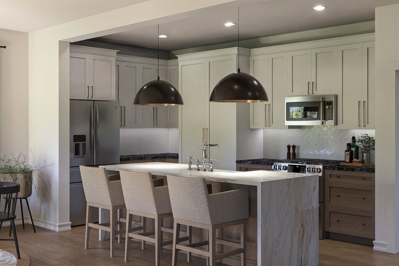 House Design - Interior - Kitchen 1 for Modern House Plan #455-346 - 4 bed, 2.5 bath