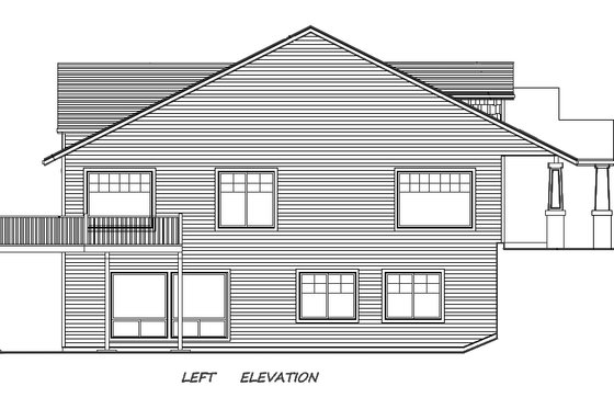 Exterior - Other Elevation for European House Plan #130-137 - 4 bed, 2.5 bath