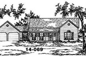 Ranch Exterior - Front Elevation Plan #36-124