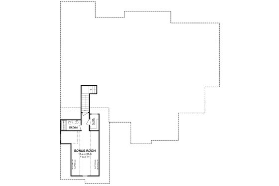 Floor Plan - Upper Floor for Craftsman House Plan #430-179 - 5 bed, 3.5 bath