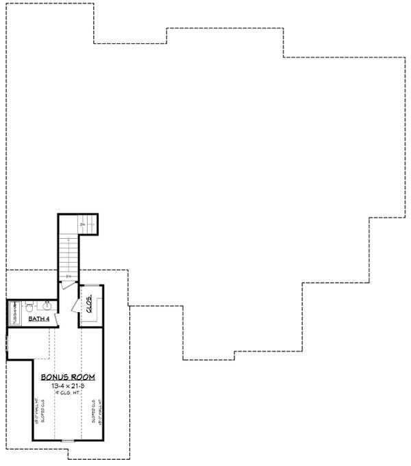 House Blueprint - Craftsman Floor Plan - Upper Floor Plan #430-179