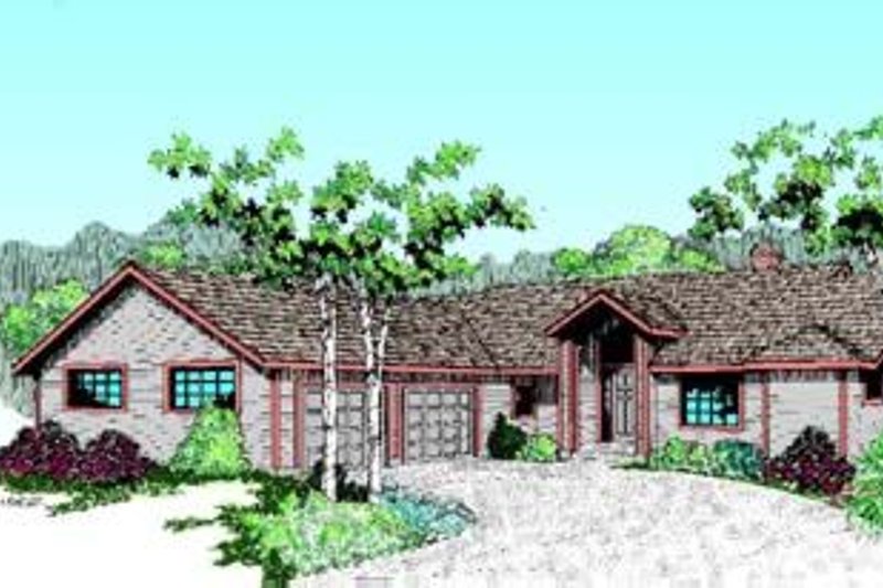 Dream House Plan - Ranch Exterior - Front Elevation Plan #60-341