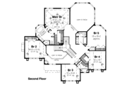 European Style House Plan - 5 Beds 2.5 Baths 4065 Sq/Ft Plan #312-389 