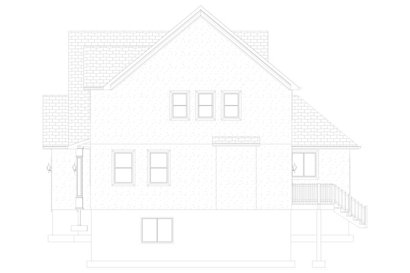 Dream House Plan - Exterior - Other Elevation for Farmhouse House Plan #1060-207 - 5 bed, 3 bath