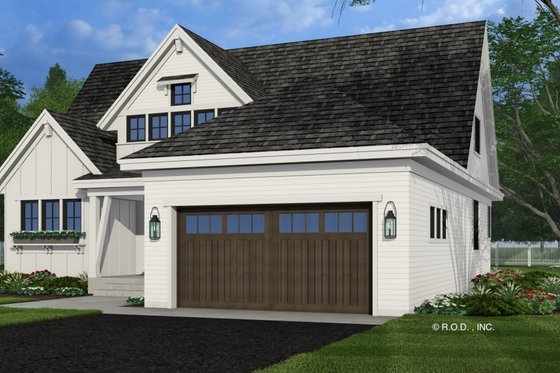 Exterior - Front Elevation 6 for Farmhouse House Plan #51-1302 - 3 bed, 3.5 bath
