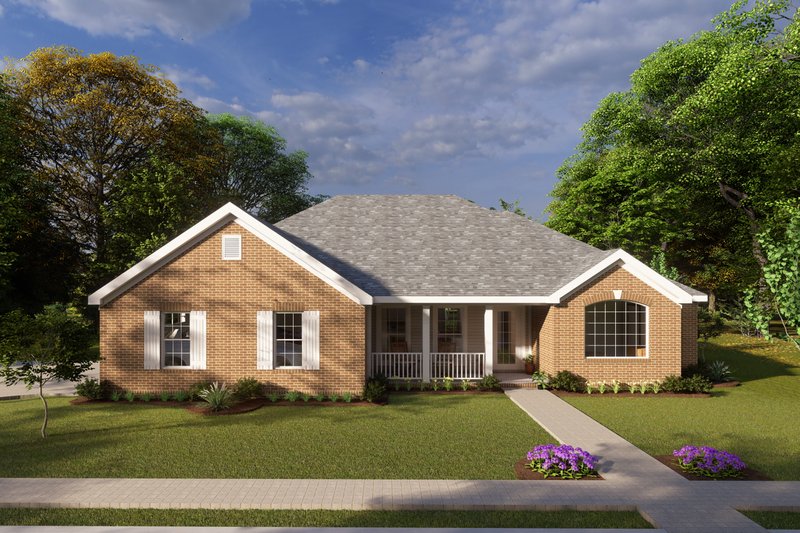 Home Plan - Country Exterior - Front Elevation Plan #20-193