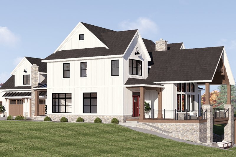 Dream House Plan - Exterior - Other Elevation 3 for Country House Plan #1064-488 - 3 bed, 2.5 bath