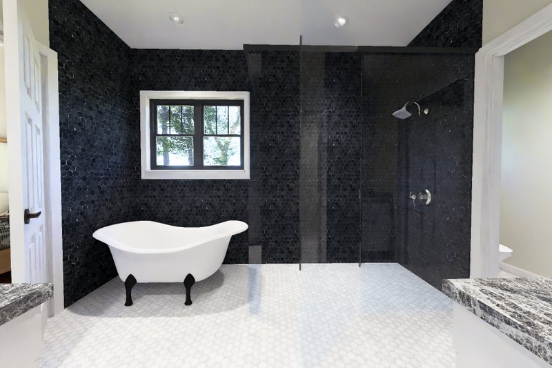 House Blueprint - Interior - Master Bathroom 1 for Farmhouse House Plan #513-2449 - 4 bed, 3.5 bath