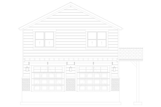 Exterior - Front Elevation 5 for Farmhouse House Plan #1060-244 - 2 bed, 1 bath