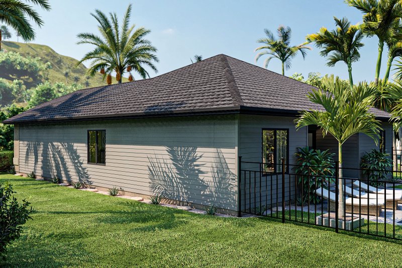 Architectural House Design - Exterior - Other Elevation for Mediterranean House Plan #455-135 - 3 bed, 2 bath