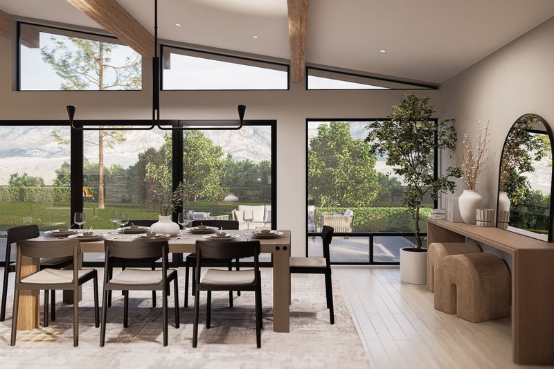 House Blueprint - Interior - Dining Room 1 for Bungalow House Plan #1114-69 - 3 bed, 2 bath