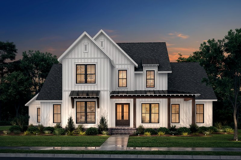 House Plan Design - Exterior - Front Elevation 5 for Farmhouse House Plan #430-260 - 4 bed, 3.5 bath