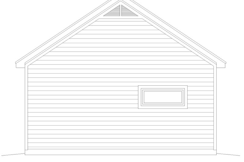 Home Plan - Exterior - Rear Elevation for Traditional House Plan #932-329, 0 bath