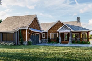 Beach Exterior - Front Elevation Plan #455-268