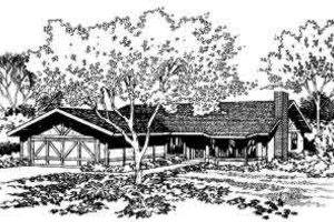 Ranch Exterior - Front Elevation Plan #312-500