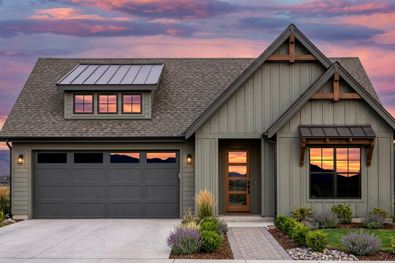 Architectural House Design - Farmhouse Exterior - Front Elevation Plan #1096-188