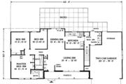 Ranch Style House Plan - 3 Beds 2 Baths 1243 Sq/Ft Plan #314-161 