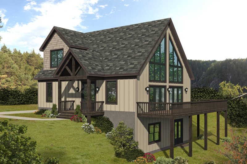 Traditional Style House Plan - 3 Beds 2 Baths 1915 Sq/Ft Plan #932-446