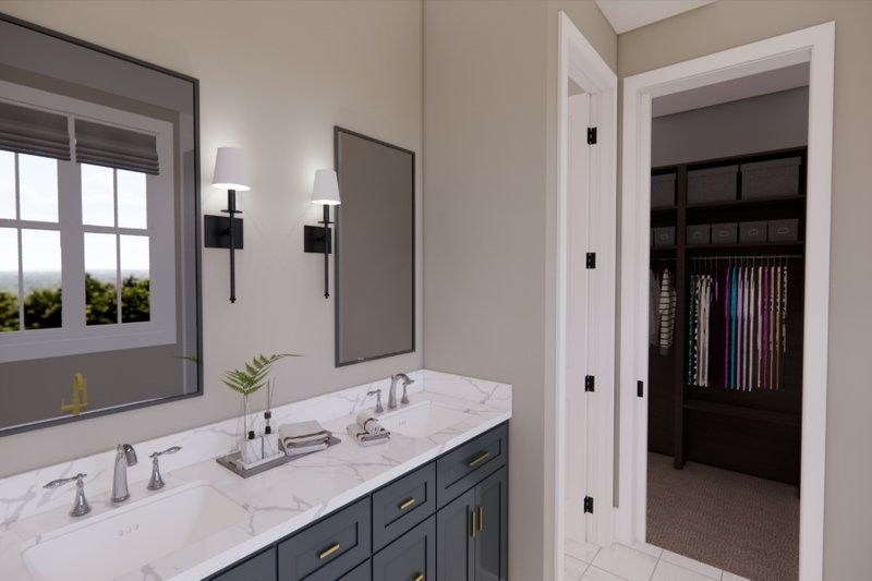 House Plan Design - Interior - Master Bathroom for Farmhouse House Plan #51-1565 - 4 bed, 2.5 bath