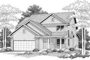 Traditional Exterior - Front Elevation Plan #70-577