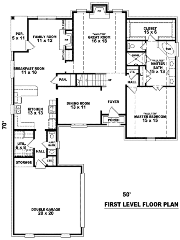 European Floor Plan - Main Floor Plan #81-879
