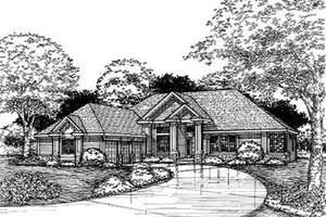 Traditional Exterior - Front Elevation Plan #50-165