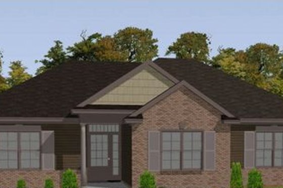 Exterior - Front Elevation for Bungalow House Plan #63-307 - 3 bed, 2 bath